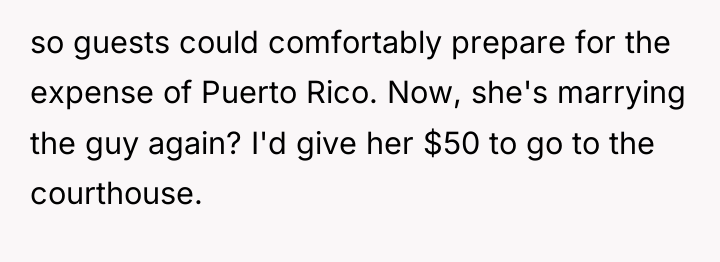so guests could comfortably prepare for the expense of Puerto...