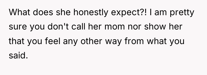 What does she honestly expect?! I am pretty sure you...