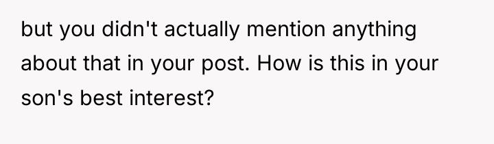 but you didn't actually mention anything about that in your...