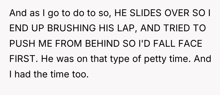 And as I go to do to so, HE SLIDES...