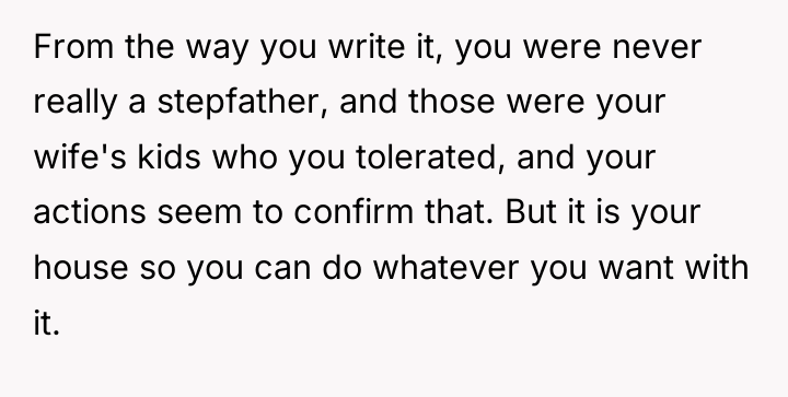 From the way you write it, you were never really...