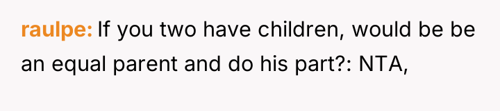 raulpe If you two have children, would be be an...