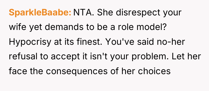 SparkleBaabe NTA. She disrespect your wife yet demands to be...