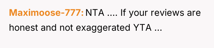 Maximoose-777 NTA .... If your reviews are honest and not...