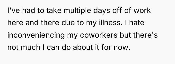 I've had to take multiple days off of work here...