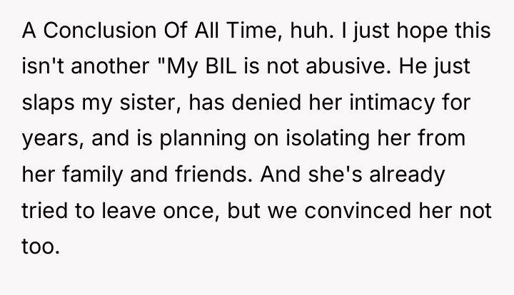 A Conclusion Of All Time, huh. I just hope this...