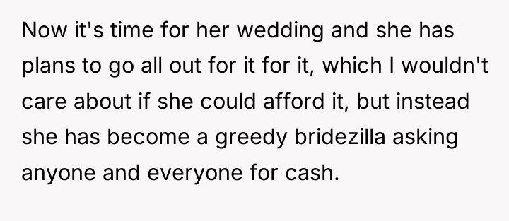 Now it's time for her wedding and she has plans...