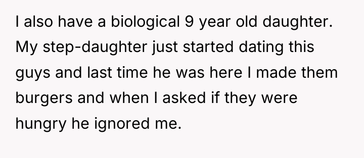 I also have a biological 9 year old daughter. My...
