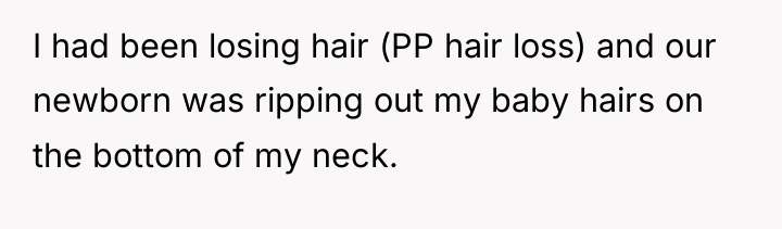 I had been losing hair (PP hair loss) and our...