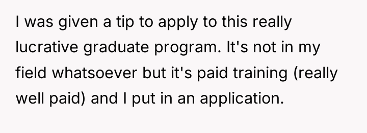 I was given a tip to apply to this really...