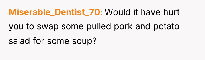 Miserable_Dentist_70 Would it have hurt you to swap some pulled...