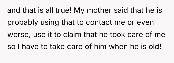 and that is all true! My mother said that he...