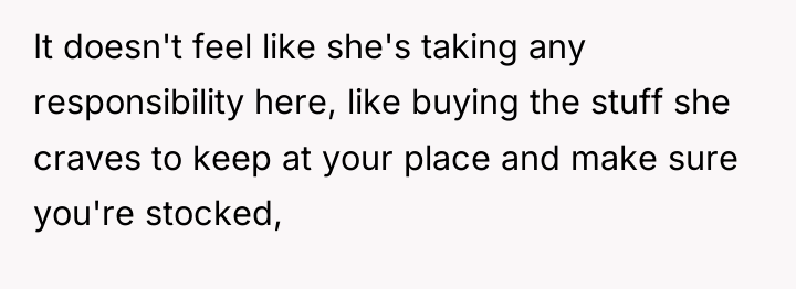 It doesn't feel like she's taking any responsibility here, like...