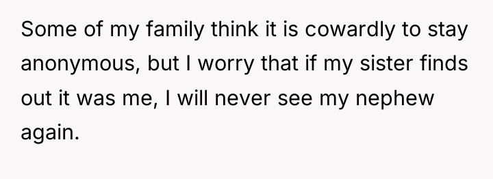 Some of my family think it is cowardly to stay...