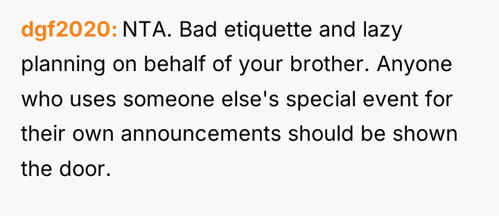 dgf2020 NTA. Bad etiquette and lazy planning on behalf of...