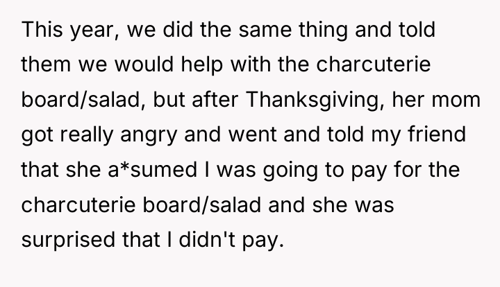 This year, we did the same thing and told them...