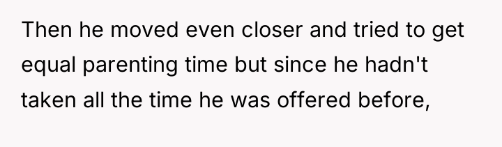 Then he moved even closer and tried to get equal...