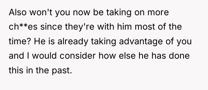 Also won't you now be taking on more ch**es since...