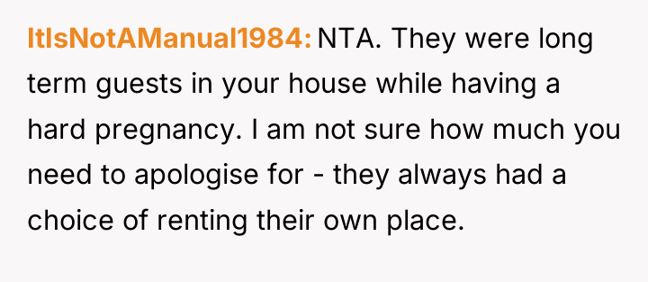ItIsNotAManual1984 NTA. They were long term guests in your house...