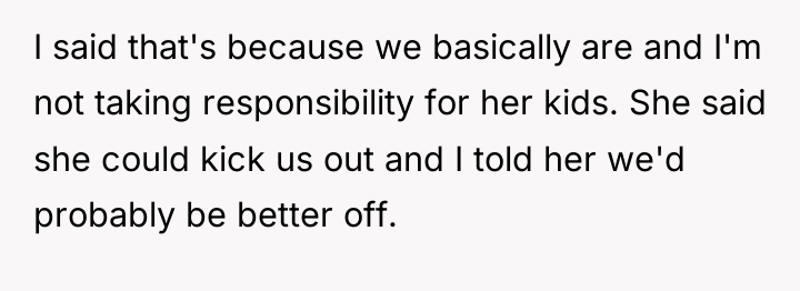 I said that's because we basically are and I'm not...