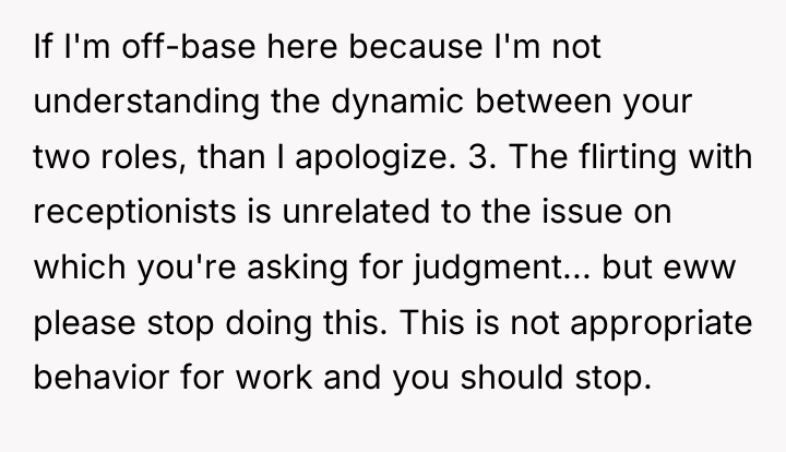 If I'm off-base here because I'm not understanding the dynamic...