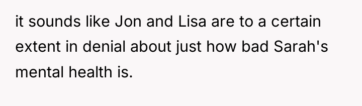 it sounds like Jon and Lisa are to a certain...
