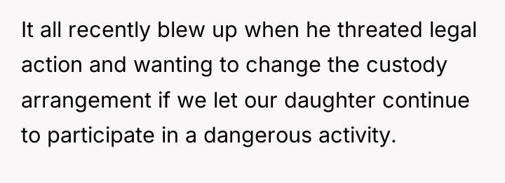 It all recently blew up when he threated legal action...