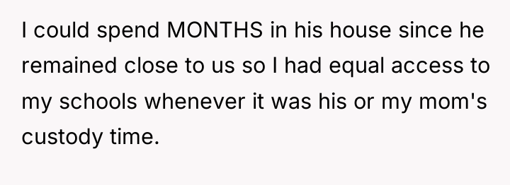 I could spend MONTHS in his house since he remained...