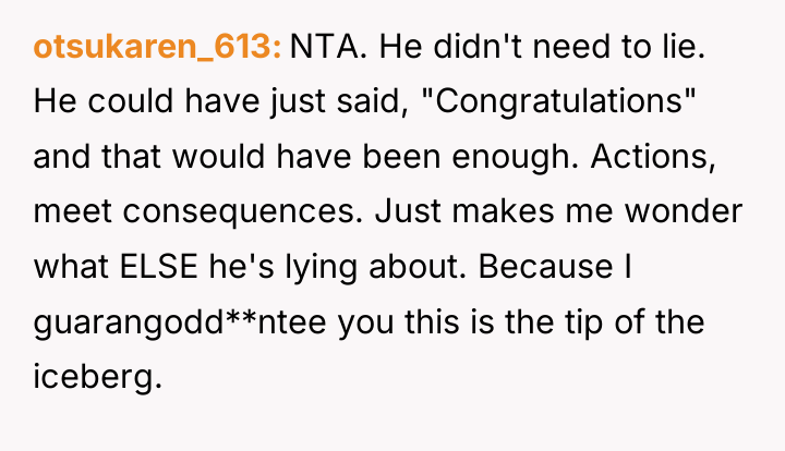 otsukaren_613 NTA. He didn't need to lie. He could have...