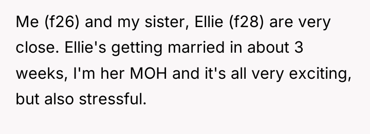 Me (f26) and my sister, Ellie (f28) are very close....