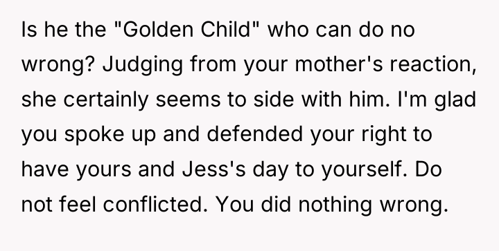 Is he the "Golden Child" who can do no wrong?...