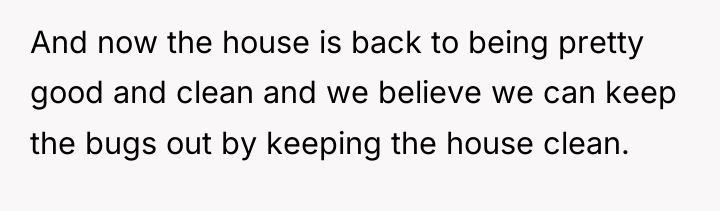 And now the house is back to being pretty good...