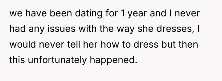 we have been dating for 1 year and I never...