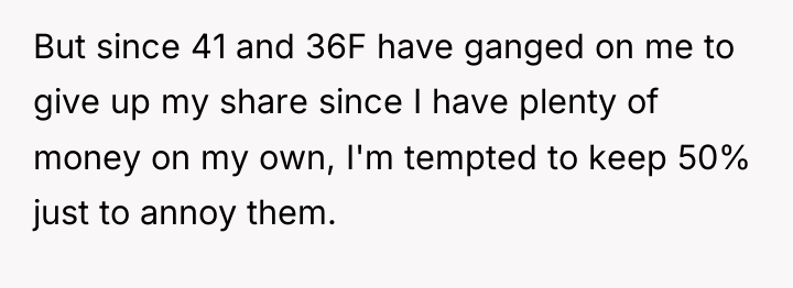 But since 41 and 36F have ganged on me to...
