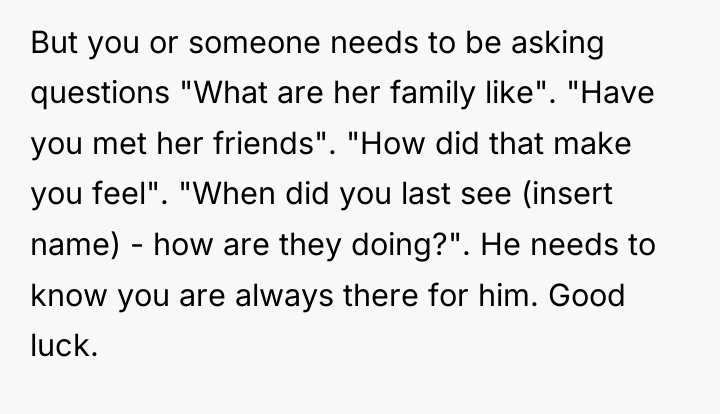 But you or someone needs to be asking questions "What...
