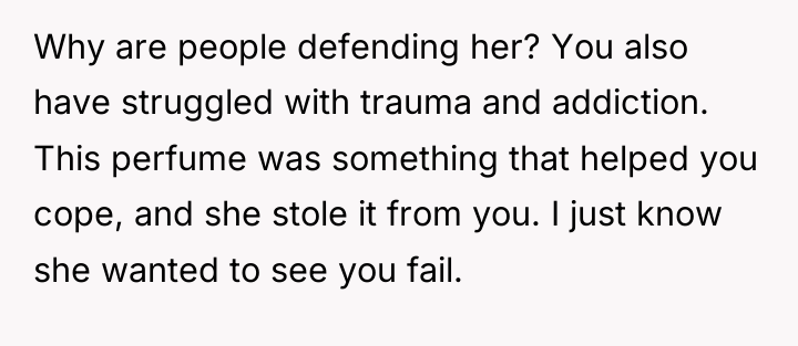 Why are people defending her? You also have struggled with...