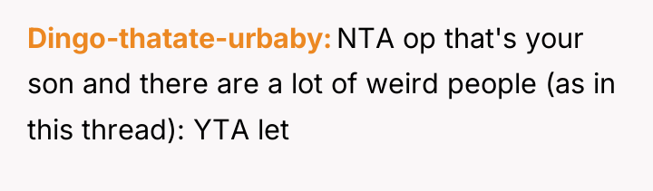 Dingo-thatate-urbaby NTA op that's your son and there are a...