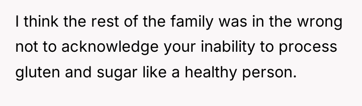 I think the rest of the family was in the...
