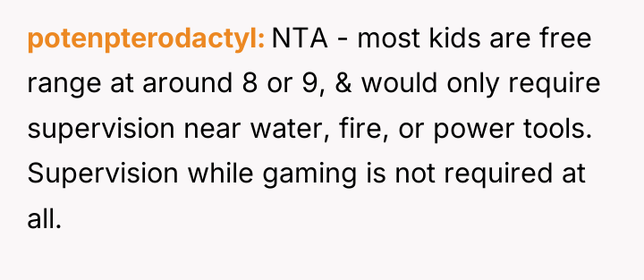 potenpterodactyl NTA - most kids are free range at around...