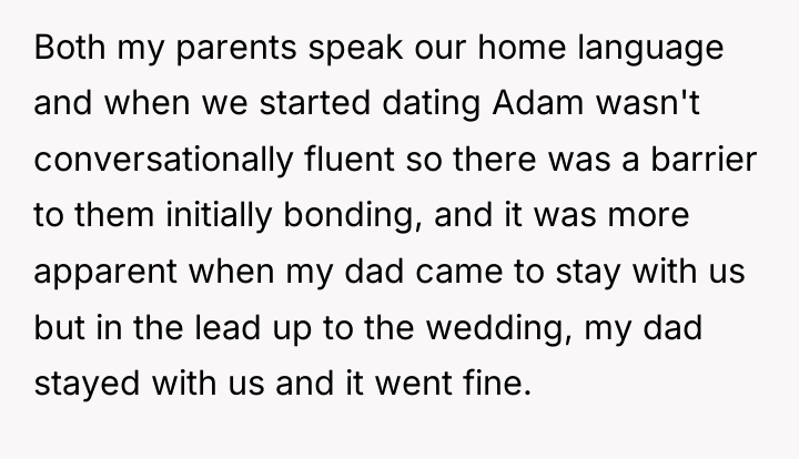 Both my parents speak our home language and when we...