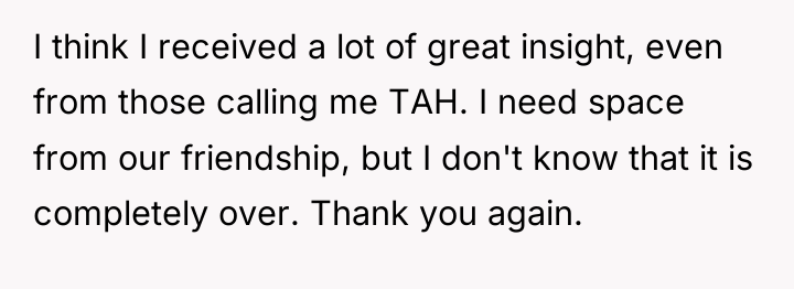 I think I received a lot of great insight, even...