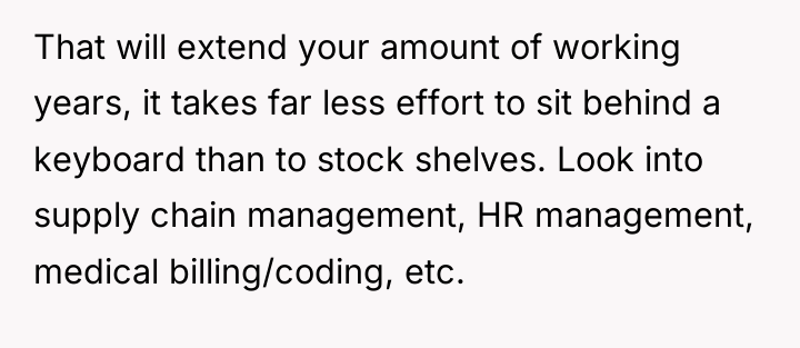 That will extend your amount of working years, it takes...