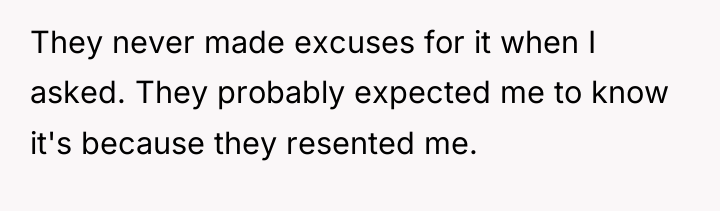 They never made excuses for it when I asked. They...