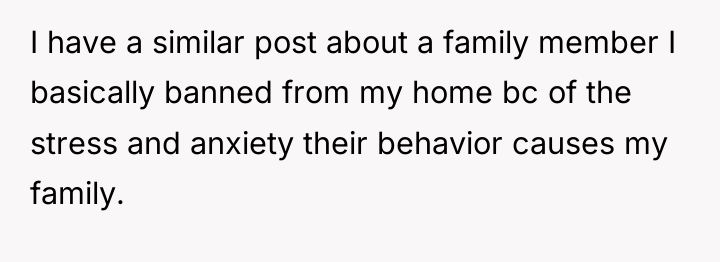 I have a similar post about a family member I...