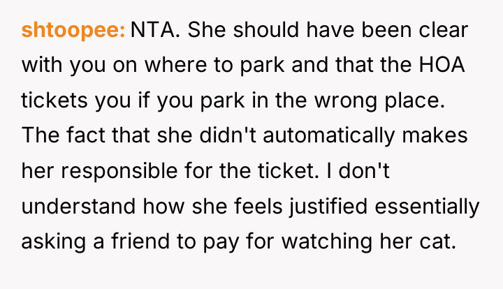 shtoopee NTA. She should have been clear with you on...
