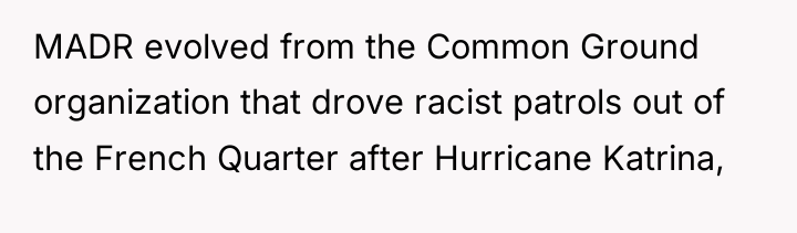 MADR evolved from the Common Ground organization that drove racist...