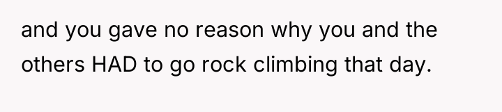 and you gave no reason why you and the others...