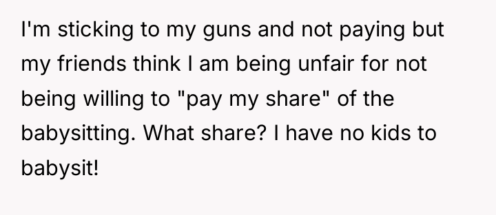I'm sticking to my guns and not paying but my...