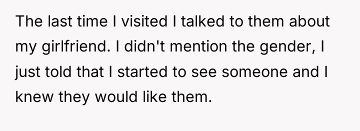 The last time I visited I talked to them about...