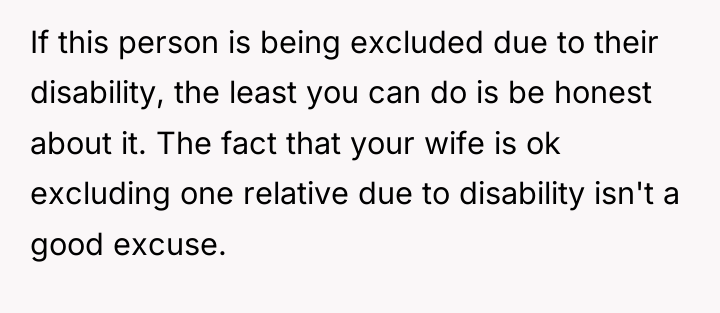 If this person is being excluded due to their disability,...